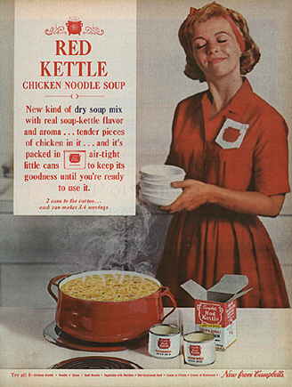 Red Kettle Soup Print Ad 1962